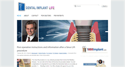 Desktop Screenshot of dentalimplantlife.com